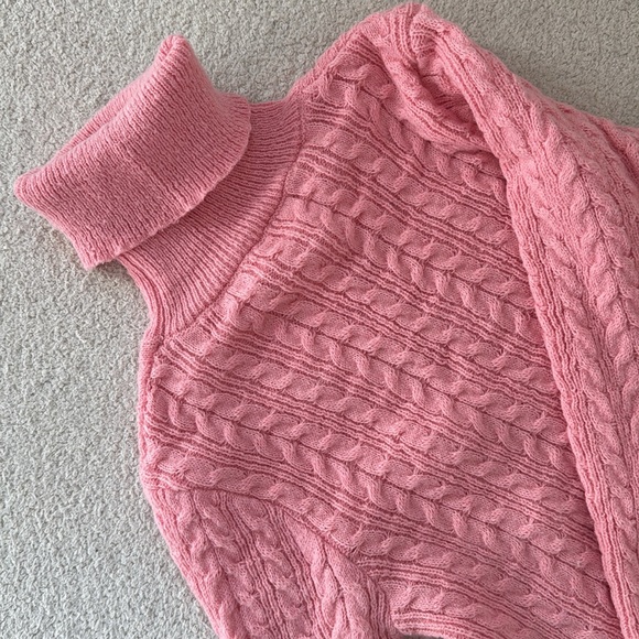 PINK TURTLE NECK SWEATER - Picture 2 of 3